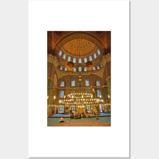 Turkey. Istanbul. Yeni Mosque. Interior. Posters and Art